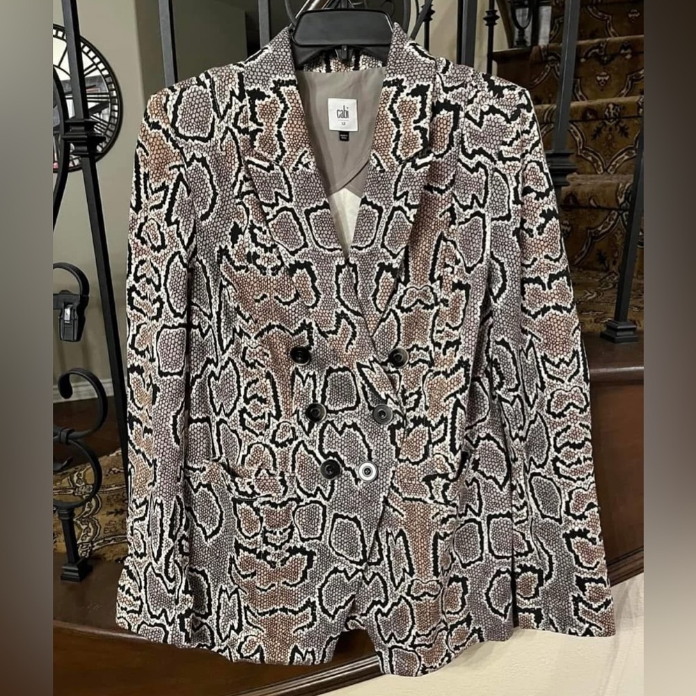 Cabi #3733 Python Blazer. Size 12. - image 2
